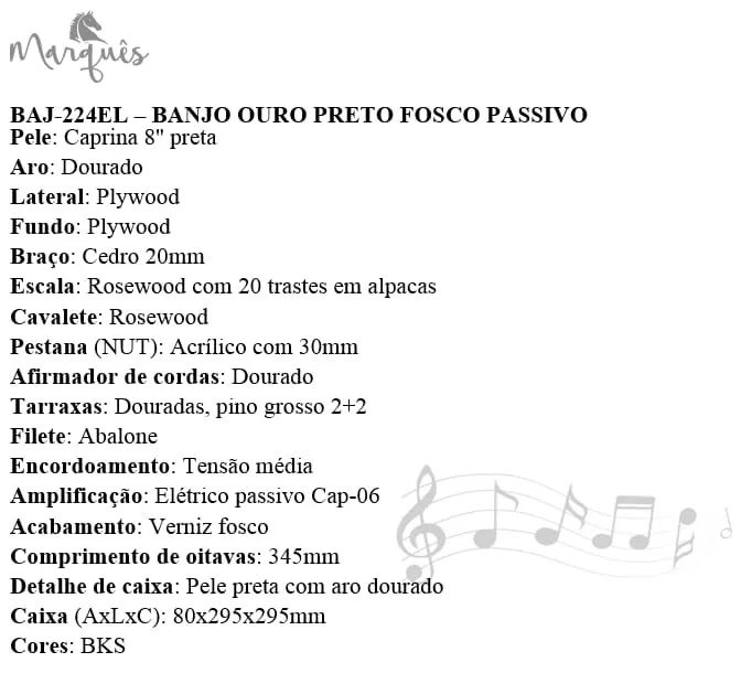 Banjo dourado - Foto 2