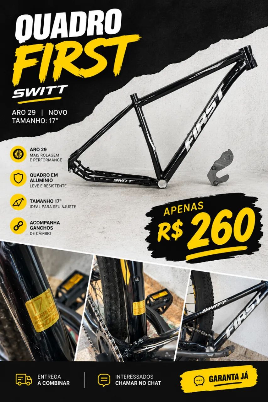 Quadro de bicicleta First Smitt Tam 17.5