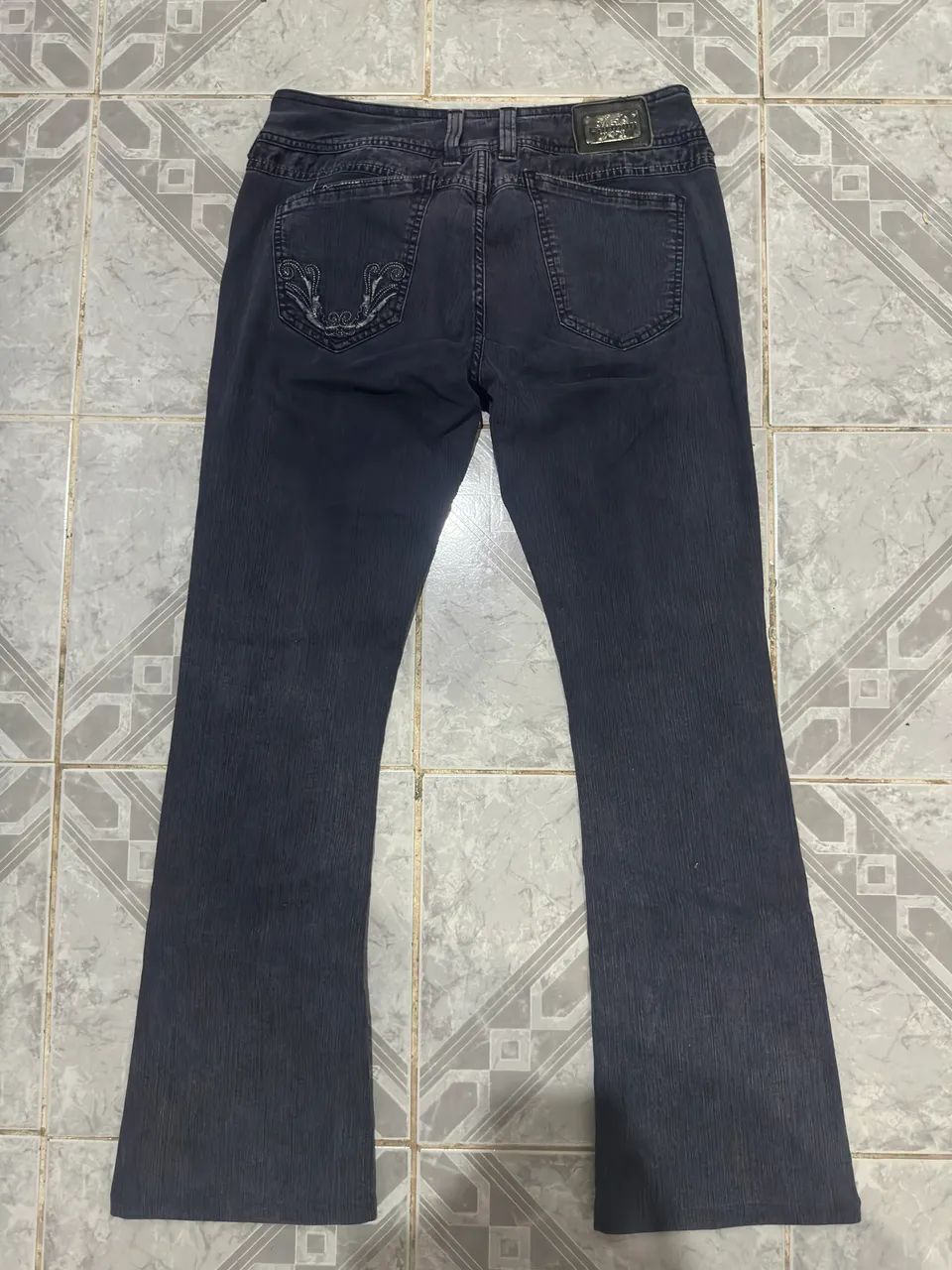 Calça bootcut/flare vintage y2k - Foto 2