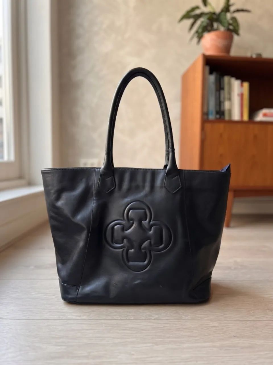 bolsa tote capodarte preta grande