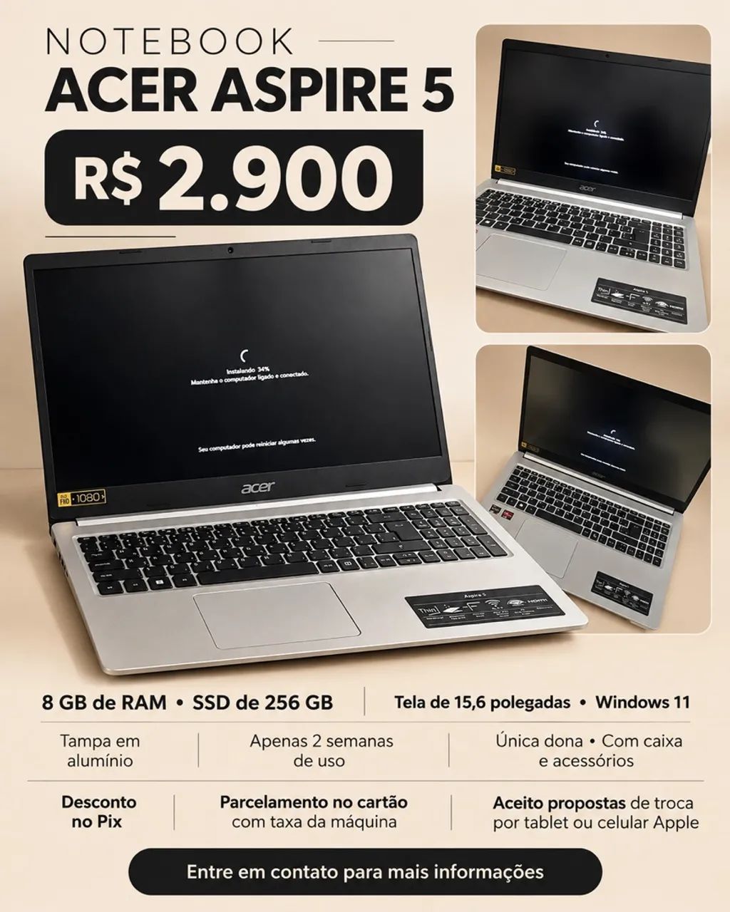 Notebook Acer Aspire 5  - Foto 4