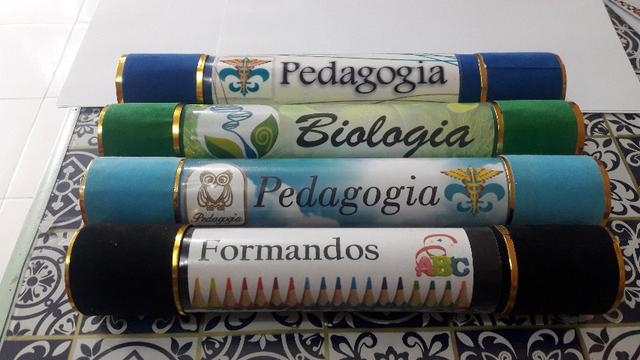 Canudos de formatura persolazados