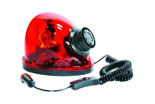 Giroflex Sinalizador Vermelho Luz Emergência 12v Com Sirene