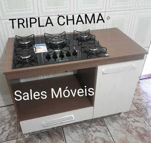 Balcão 105 + Cooktop Tripla Chama NOVO NA CAIXA