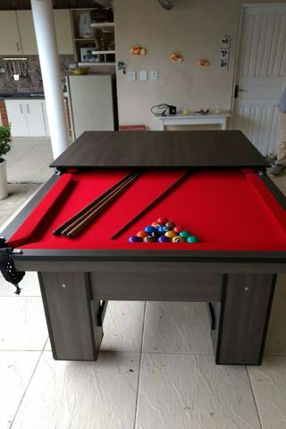 Mesa Charme Cor Dakar Tecido Vermelha Mod. EAKY7086 - Foto 2