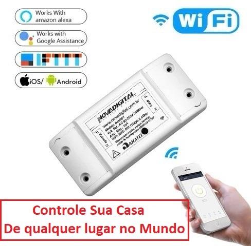 Interruptor WiFi Inteligente Básico Inteligente - P/ Automação Residencial- Branco