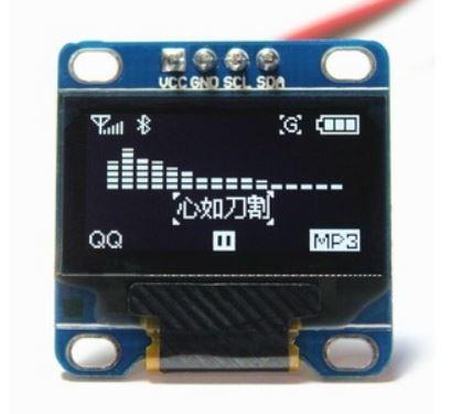 COD-AM310 Display Oled 128X64 Gráfico 0.96 12c Serial Branco Arduino Robotica