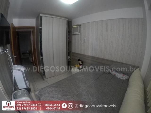 Apartamento para venda em maceió, farol, 3 dormitórios, 1 suíte, 1 banheiro, 2 vagas - Foto 12