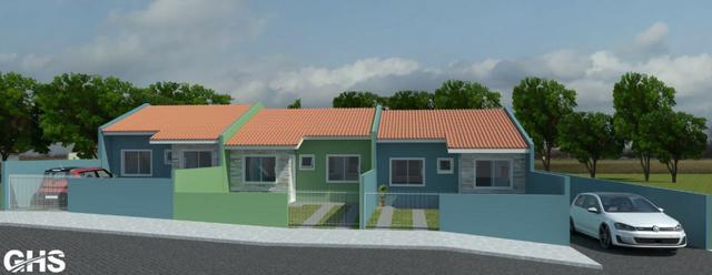 Casas novas 3 dormitorios bairro jd ceu azul campo largo, entrada facilitada