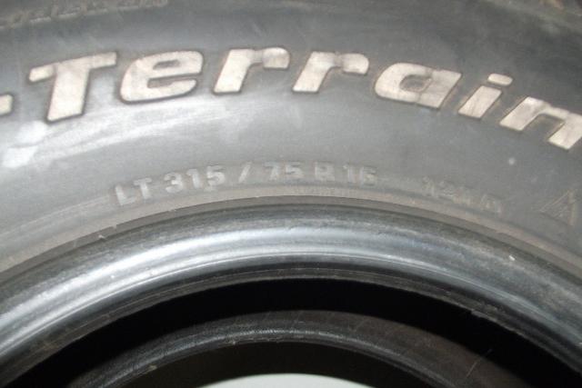 Pneus Bf Goodrich - 315/75 R16 - Usado - Foto 2
