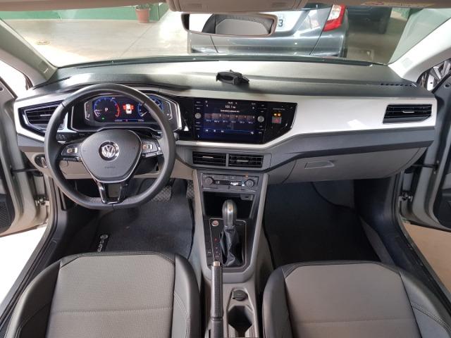 Vw virtus 1.0 higline tsi 200 2018/2019 prata completo - Foto 8