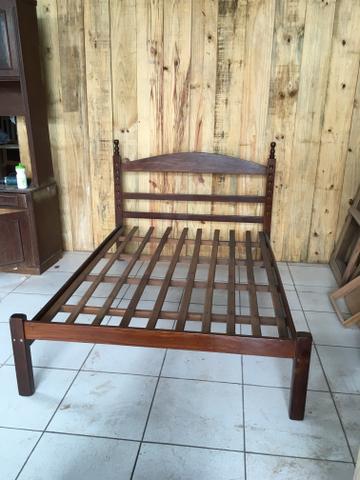 Cama de madeira maciça de Angelim Pedra - Foto 2