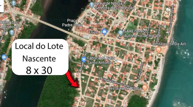 Terreno 8 x 30 ? Barra de Santo Antônio - Ilha da Croa ? Em Rua Pavimentada ? Oportunidade - Foto 5