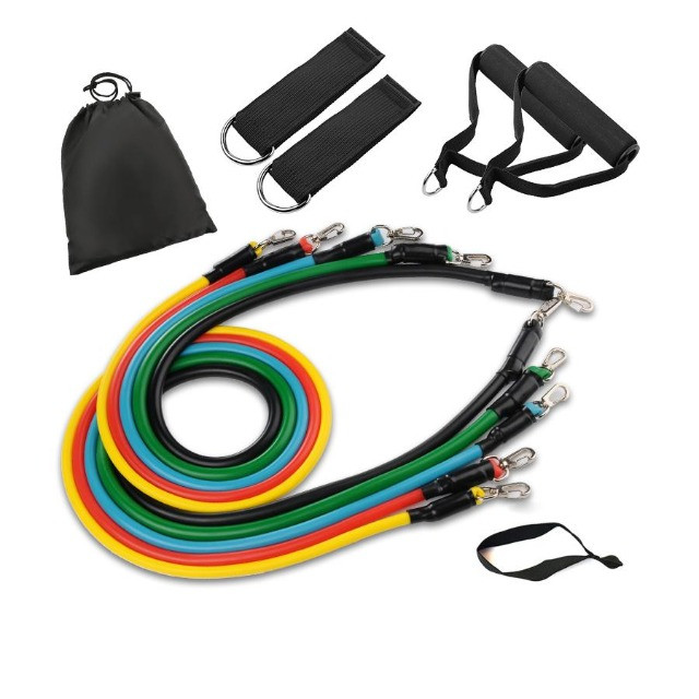 Kit Elásticos Para Exercícios De Resistência 11 Peças CrossFit - Foto 4