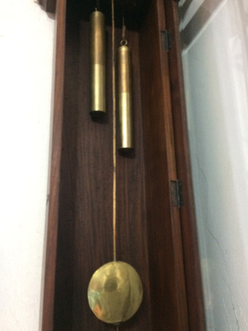 Relogio Pedestal Frances Antigo Completo Em Madeira E Bronze Perfeito - Foto 2