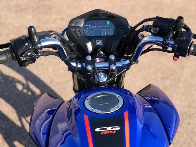 TITAN 160 2019 AZUL ZERADA!