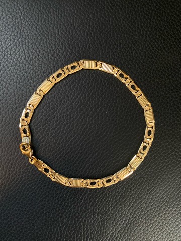 Pulseira Italiana em Ouro 18k Raridade  - Foto 4