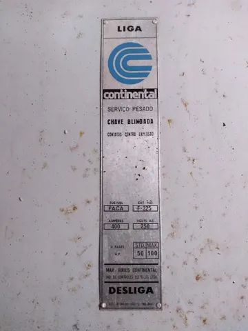 Chave faca blindada de 400 amperes (nova) - Foto 2