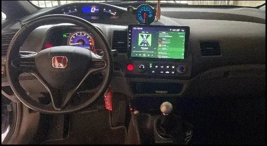 multimidia civic 2007 a 2011,android 10 pol  gps wifi e bluetooth 