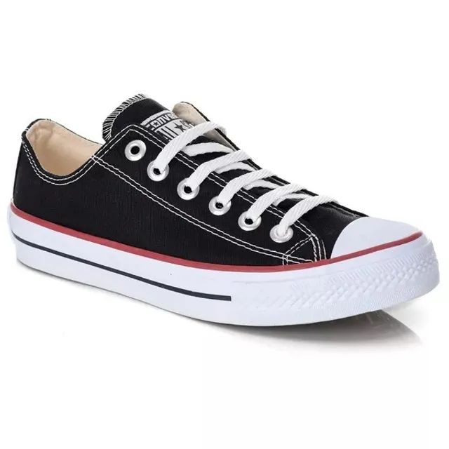 Tenis All Star Cano Baixo Preto - Foto 2