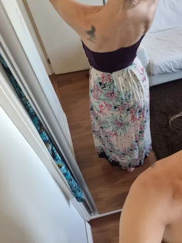 Vestido antix sem alça,  p