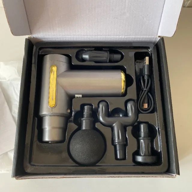 C126 - Martelo massageador fisioterapia liberação fascial beleza corporal ação suave - Foto 6