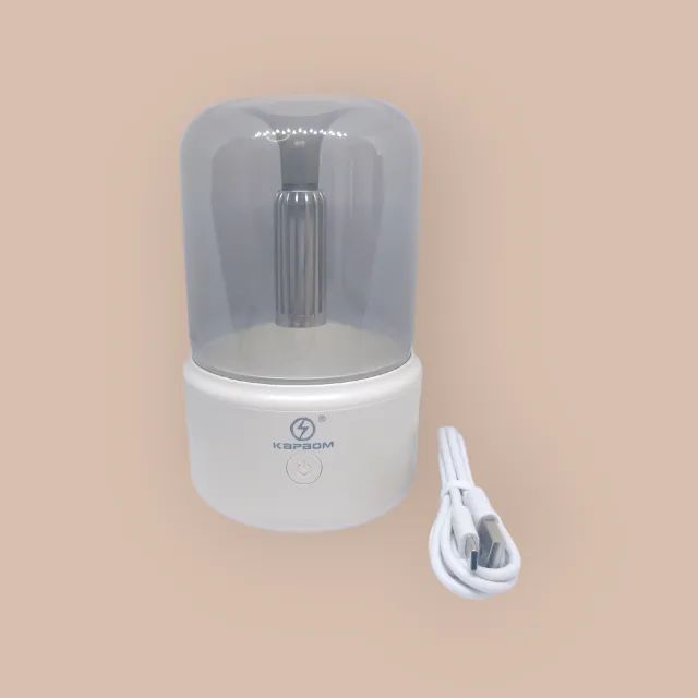 Difusor aromático ultrassonico e umidificador luz de vela 120 ml kapbom ka-1620 - Foto 5
