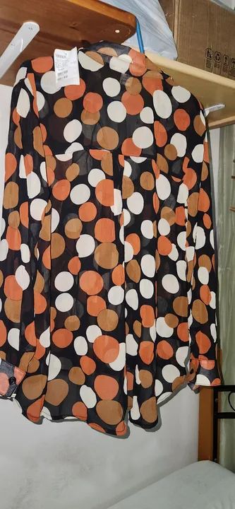 Blusa de Bolinhas Transparente - Foto 5