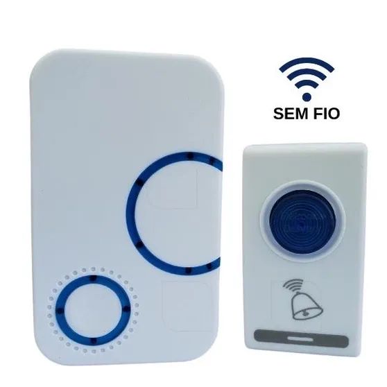 Campainha Domestica Sem Fio a Pilha - instale voce mesmo  ENTREGA IMEDIATA