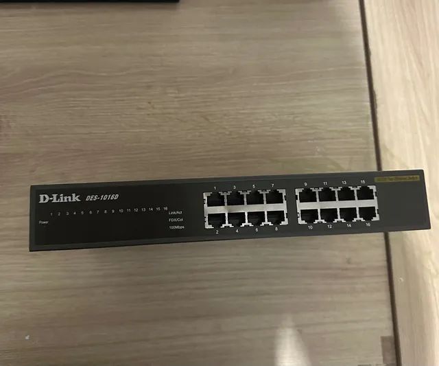 Roteador D-link 16 portas Fast 100mb