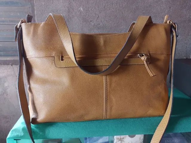 Vendo bolsa Couro Café  - Foto 3