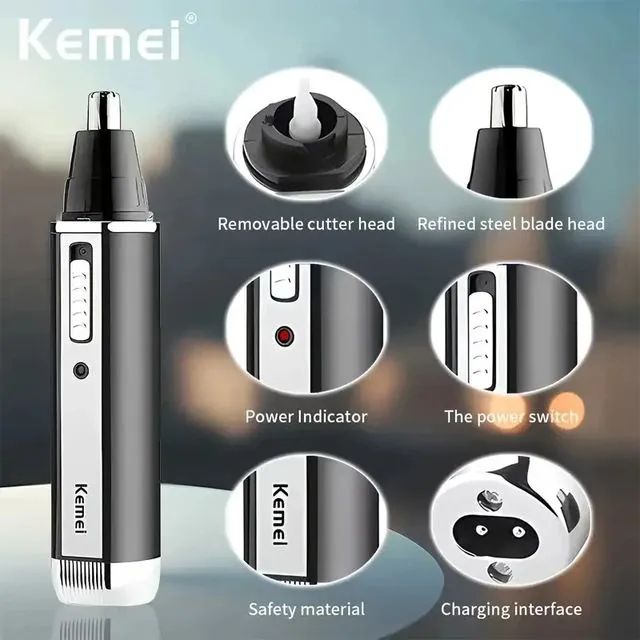 Kit de Aparador de Pelos Kemei 4 em 1 Original  - Foto 3