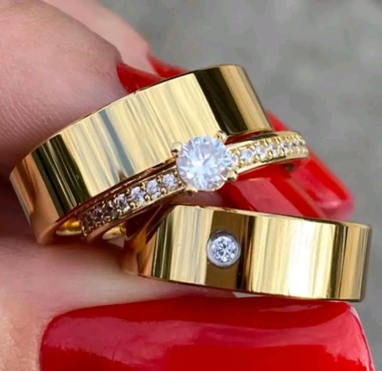 ALIANÇAS DE MOEDA ANTIGA NOIVADO E CASAMENTO  - Foto 5