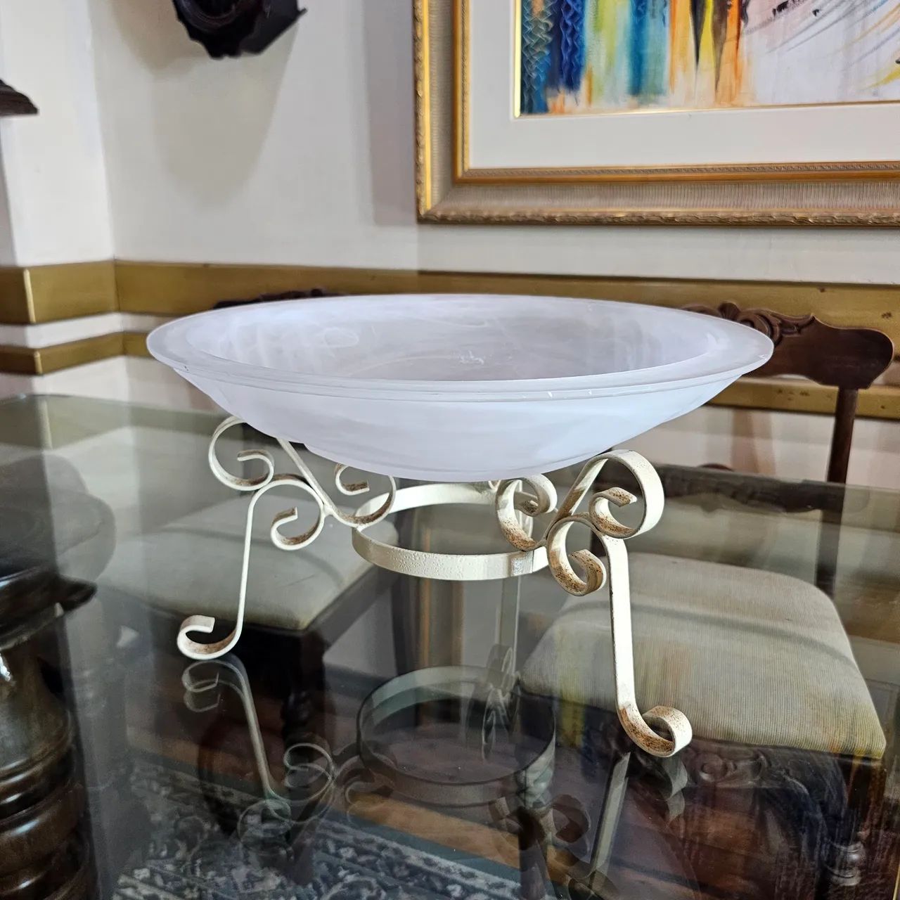 Decoração, fruteira ou centro de mesa antiga  - Foto 5