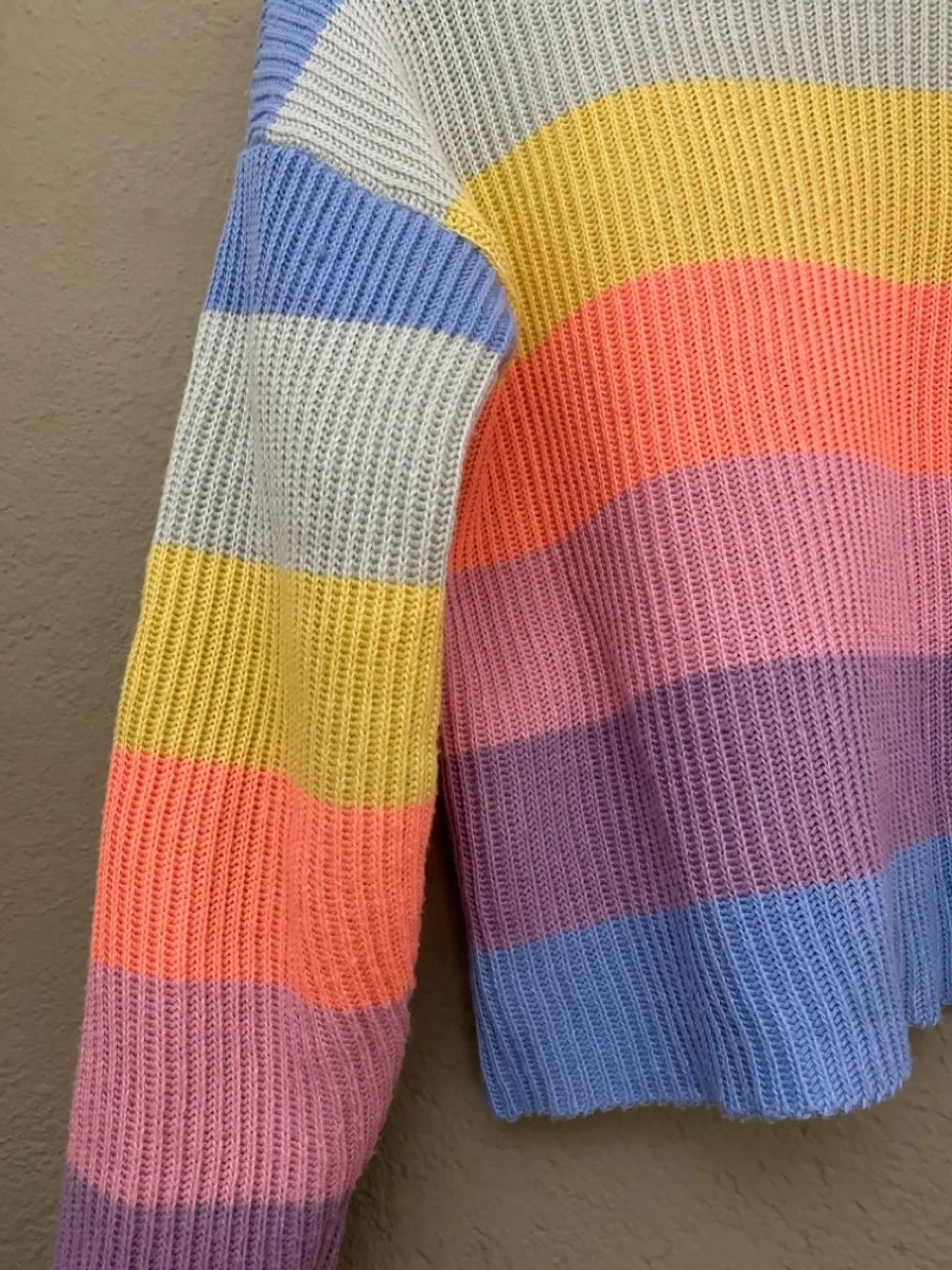Malha tricot listrado feminino  - Foto 4