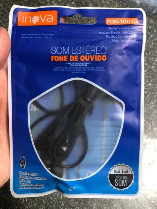 Fone de Ouvido Estéreo Inova