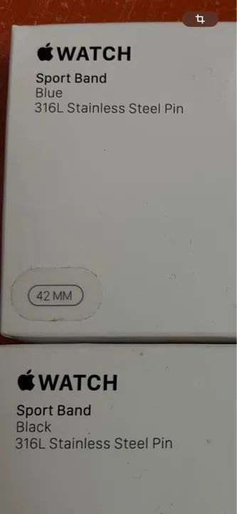 Pulseiras para Apple Watch 42mm -  Original - Preta e Azul - Foto 3