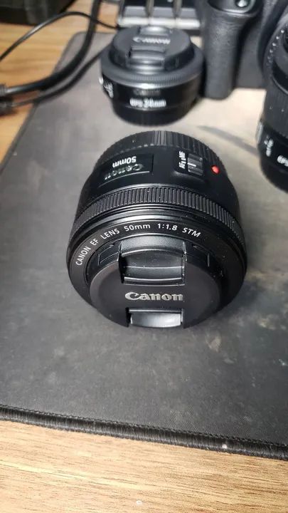 Canon dslr3, lentes (50mm)(18-55)(24mm), Yongnuo YN 360III, Microfone Boya By-mm1 - Foto 2