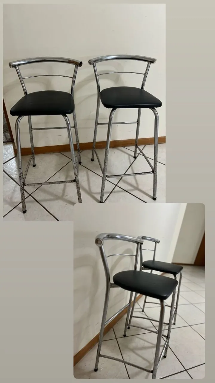 Cadeiras para bancada (2 und)