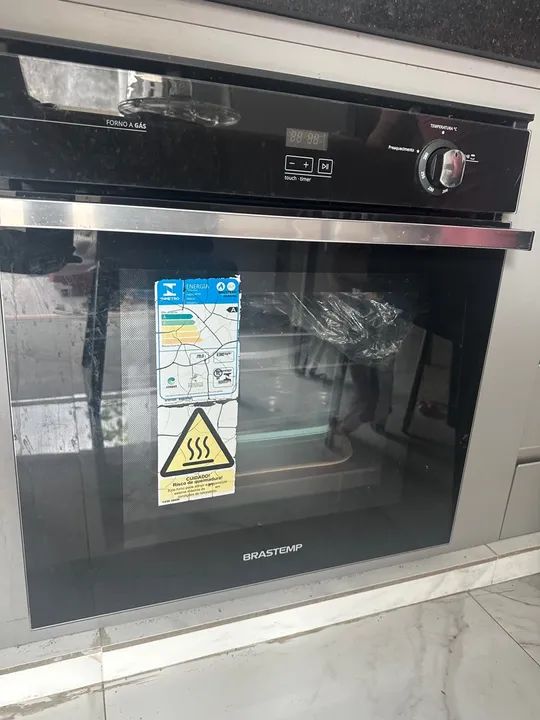 Cooktop bivolt + forno glp 220v Brastemp - NÃO ACEITO PROPOSTA - Foto 5