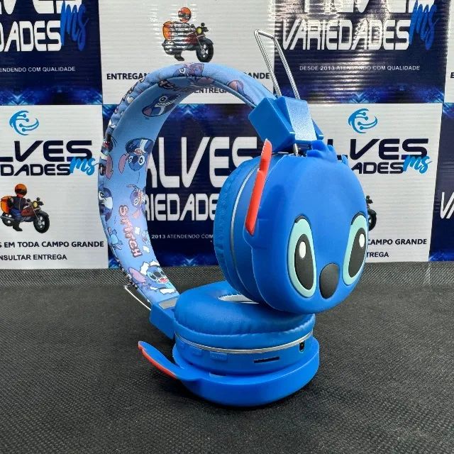 Fone de ouvido Bluetooth infantil Stitch  - Foto 2