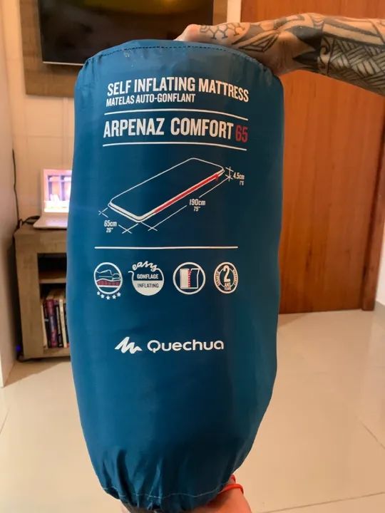 Colchão Auto inflável Arpenaz Comfort 65 - Quechua