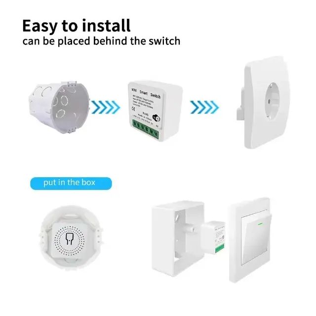 Mini Relé Wi-fi 16a Three Way Tuya Alexa, Google Home, Smart Life - COD 1198 - Foto 2