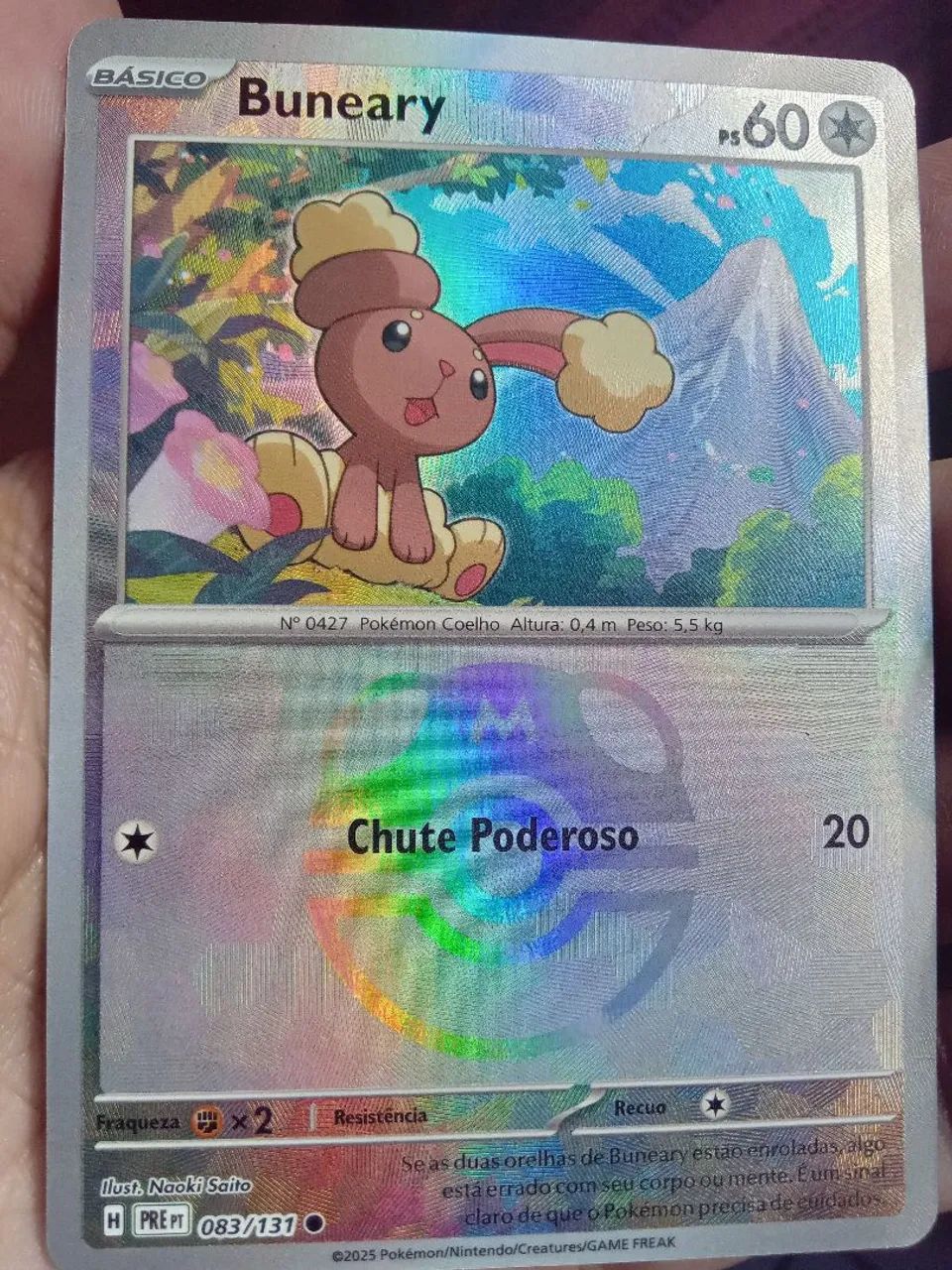 Buneary - Carta Pokémon tcg foil masterball - 083/131