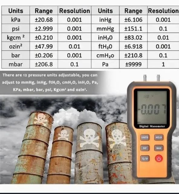 Manômetro 12 unid digital - Foto 2