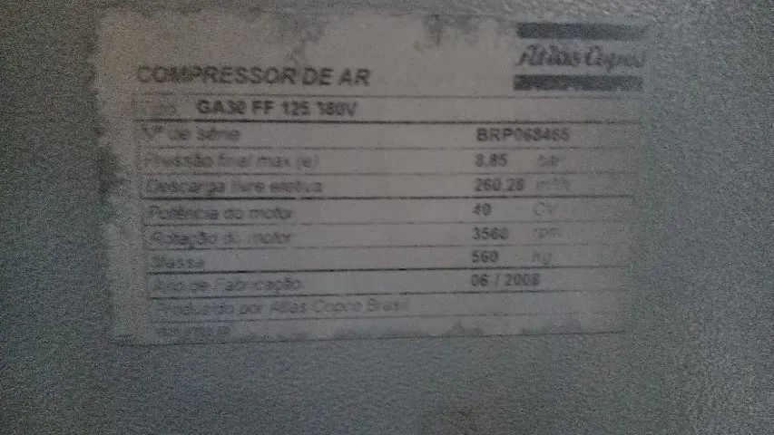 Compressor parafuso Atlas Copco GA 30 FF - Foto 2