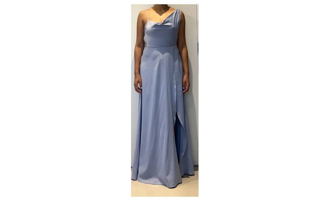 Vestido Longo Azul Claro