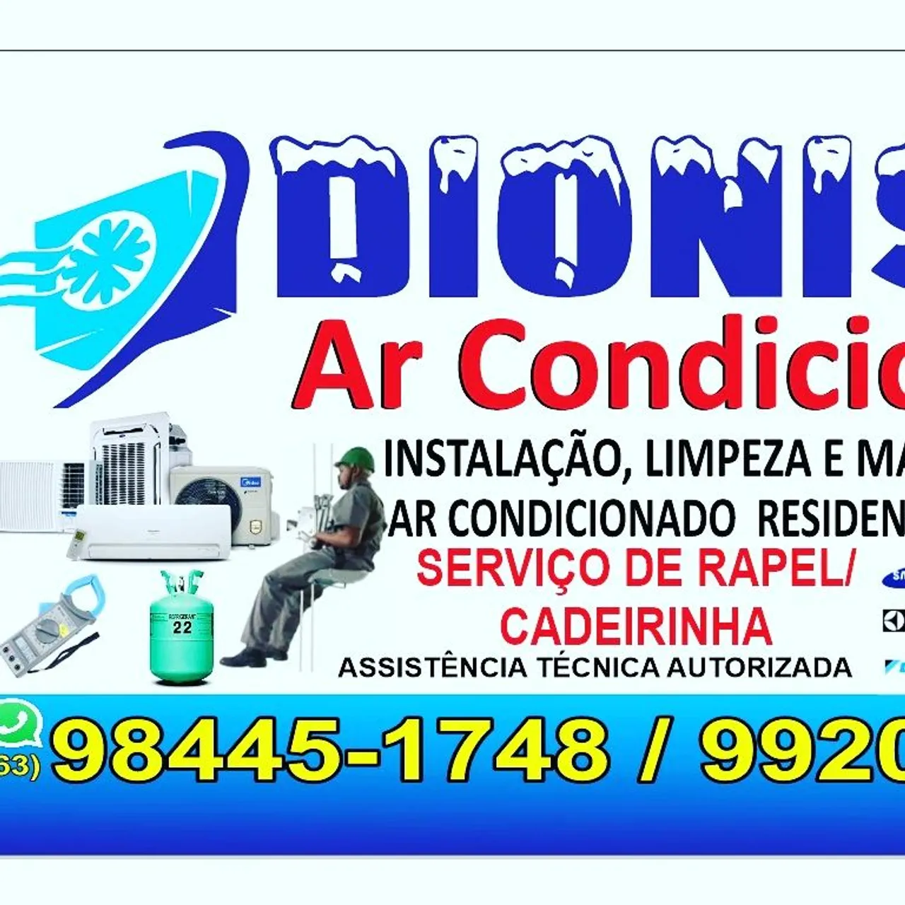 Instalação de ar condicionado no Rapel e limpeza em Geral de ar condicionado na Bolsa
