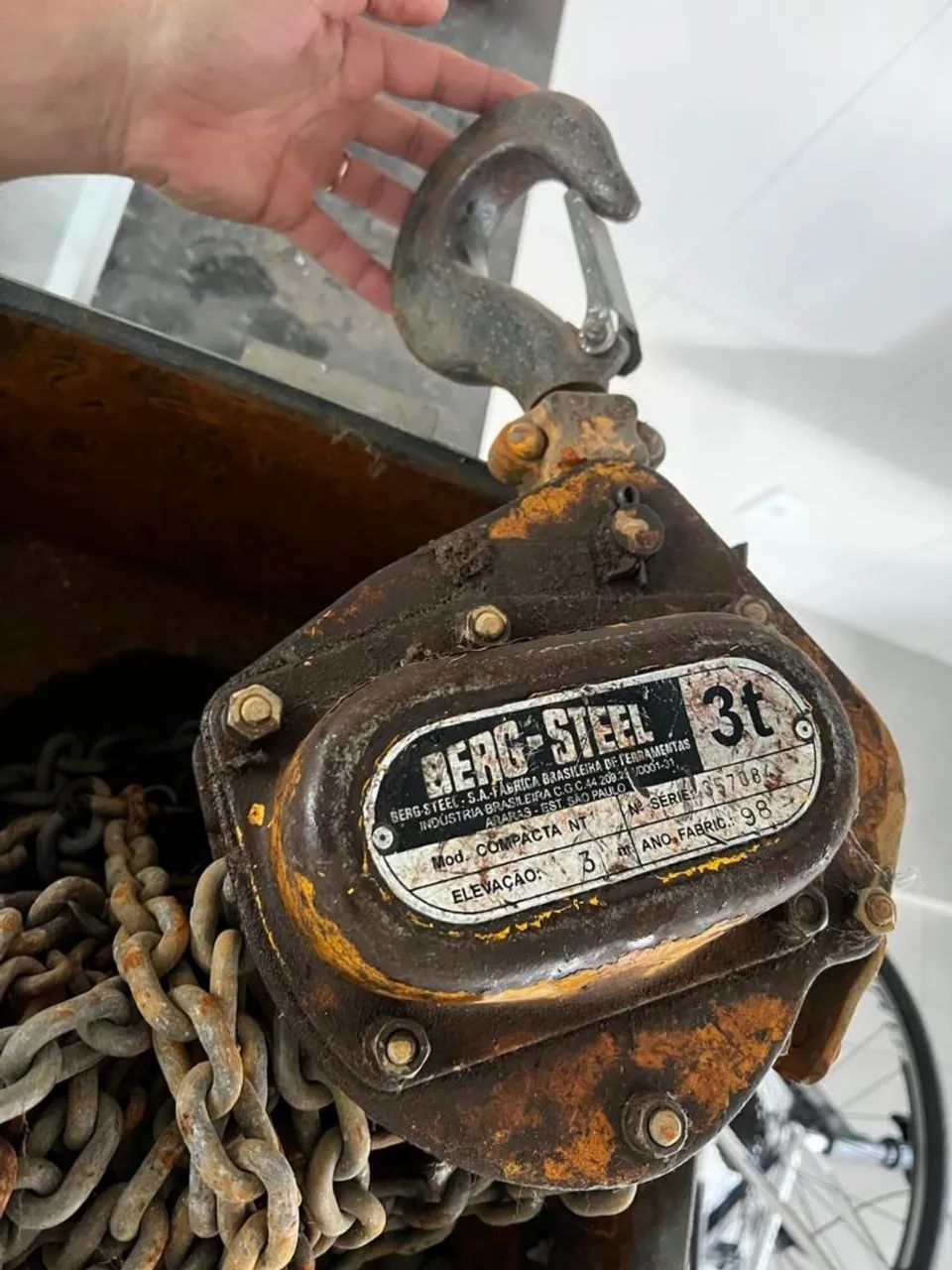 Talha de corrente Berg Steel 3t - Foto 5