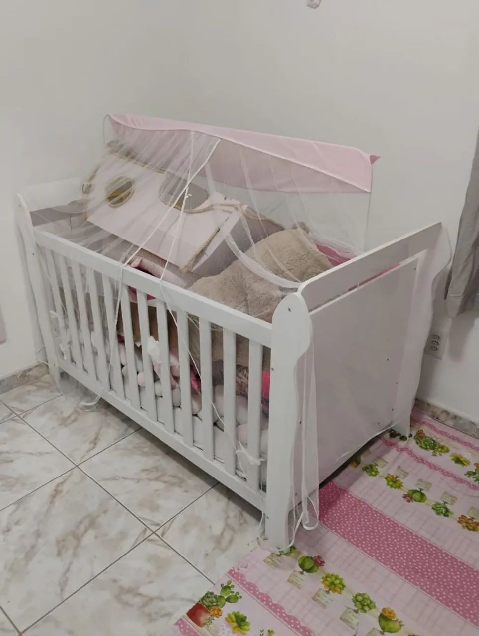 BERÇO 3 EM 1 + COLCHÃO ORTOBOM